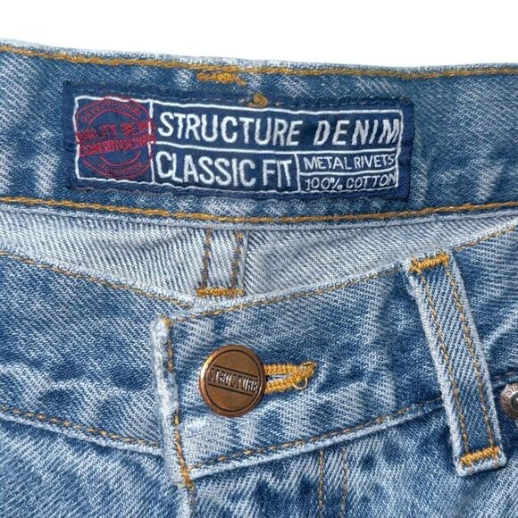 Vintage men’s 90’s jeans structure made in USA‎ 33 by 30 - Picture 6 of 6